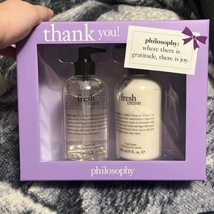 Philosophy fresh cream hand soap and hand lotion